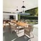 Z-Lite Gannon 5 Light Outdoor Chain Mount Ceiling Fixture, 16in. W x 35.75in. H, Black 5008CHXXL-BK - alternate 7